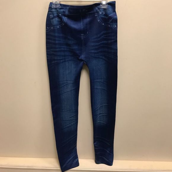 Pants - Faux jean leggings